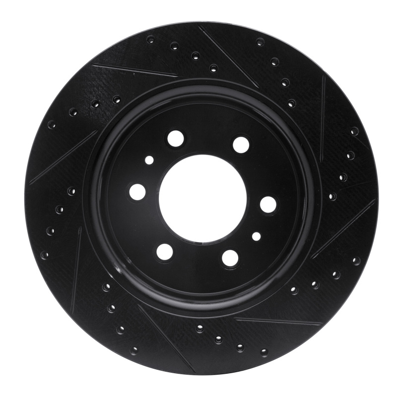Ford Expedition Brake Rotor (1) - Front Left - R1 Concepts - Drilled & Slotted - Black - `07-`21